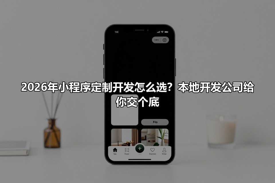 2026年小程序定制开发怎么选?本地开发公司给你交个底