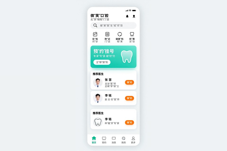连锁口腔诊所预约小程序开发案例：从电话排班到在线分时段预约