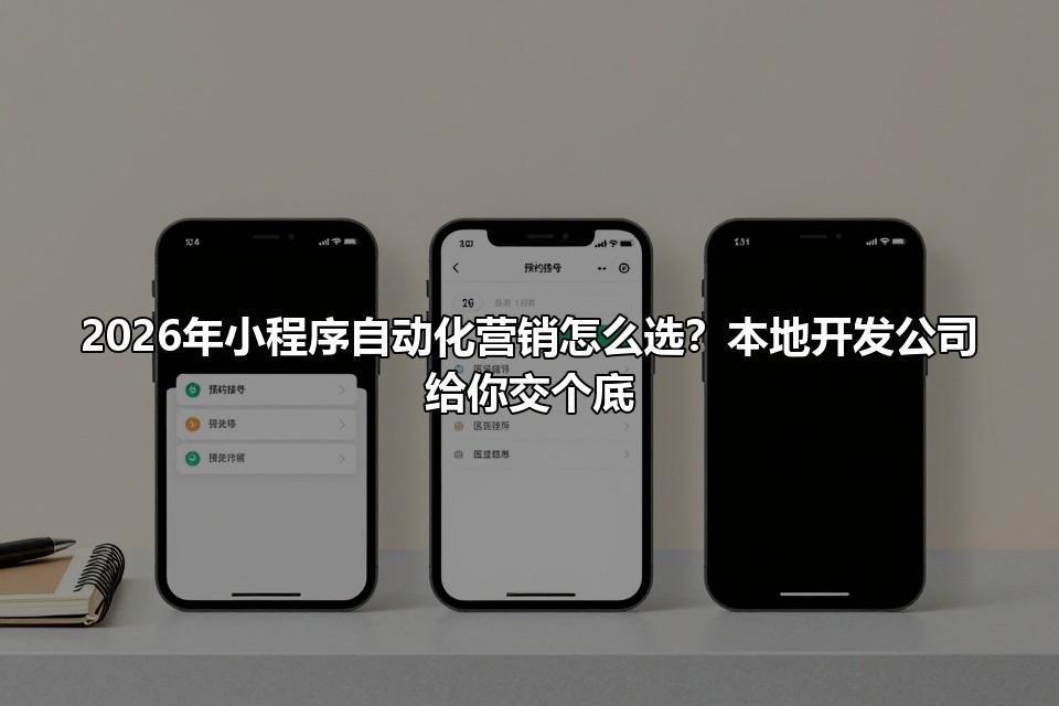 2026年小程序自动化营销怎么选?本地开发公司给你交个底