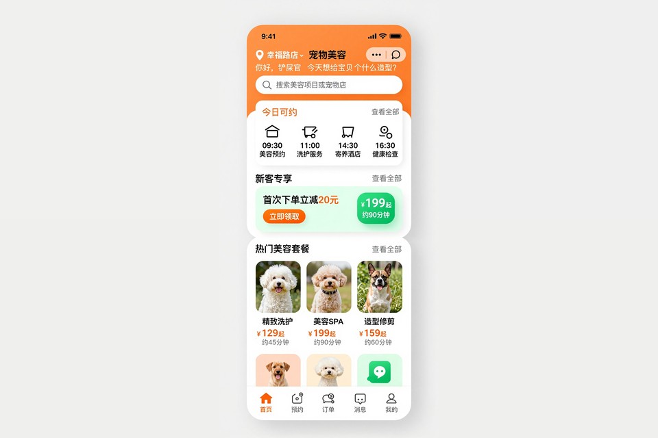 宠物美容店小程序开发案例：从电话排队到在线选美容师