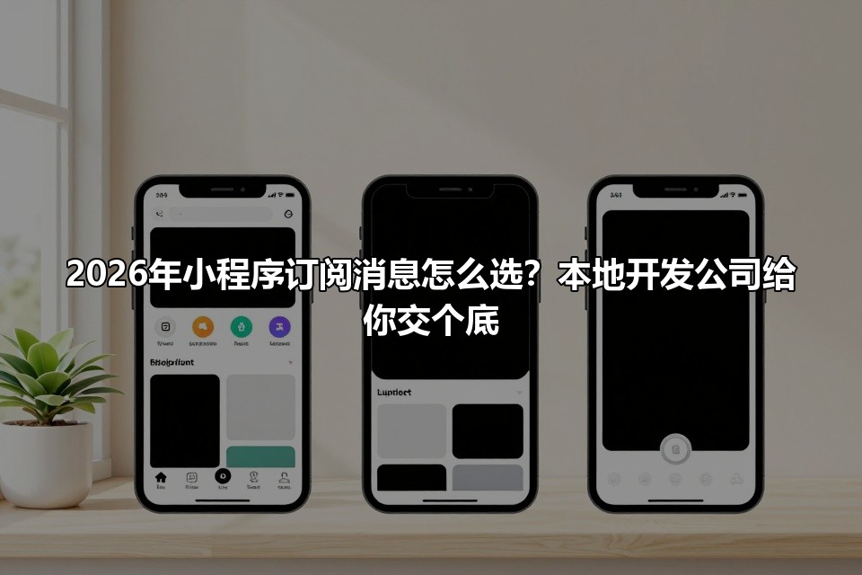 2026年小程序订阅消息怎么选？本地开发公司给你交个底