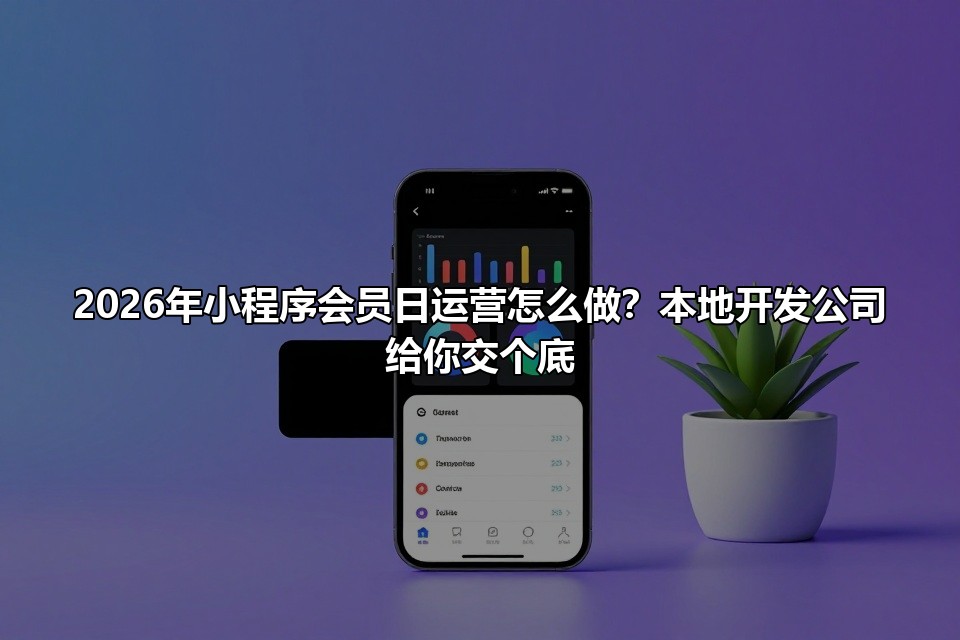 2026年小程序会员日运营怎么做？本地开发公司给你交个底
