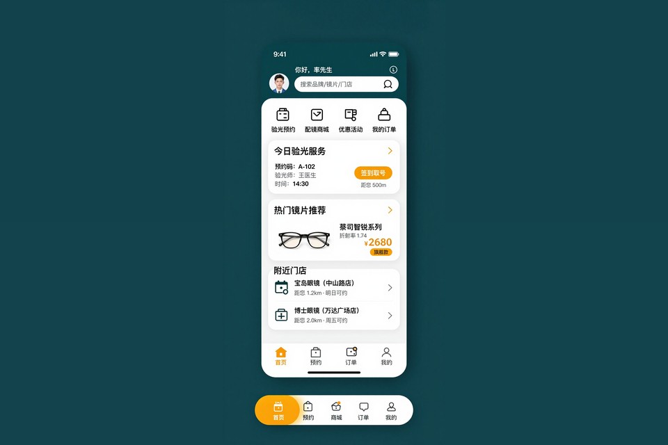 眼镜店验光预约小程序开发案例：从手写登记到微信一键排号