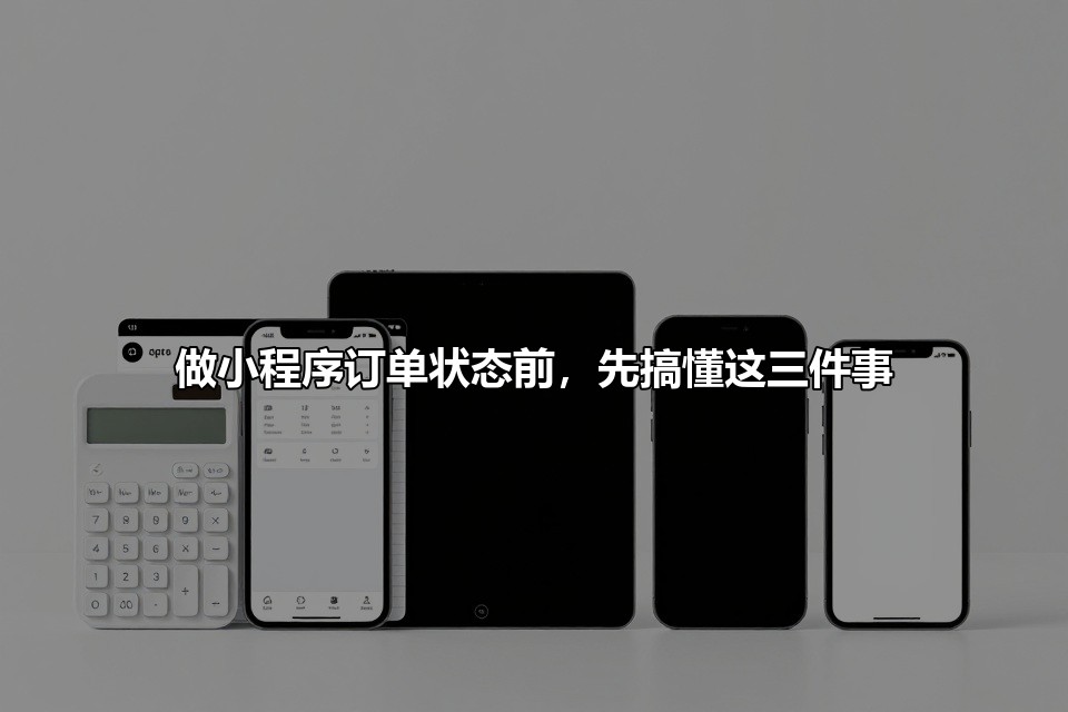 做小程序订单状态前,先搞懂这三件事