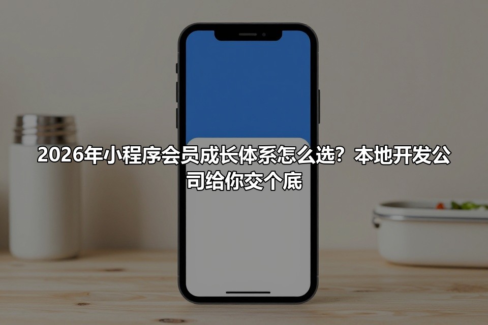 2026年小程序会员成长体系怎么选?本地开发公司给你交个底
