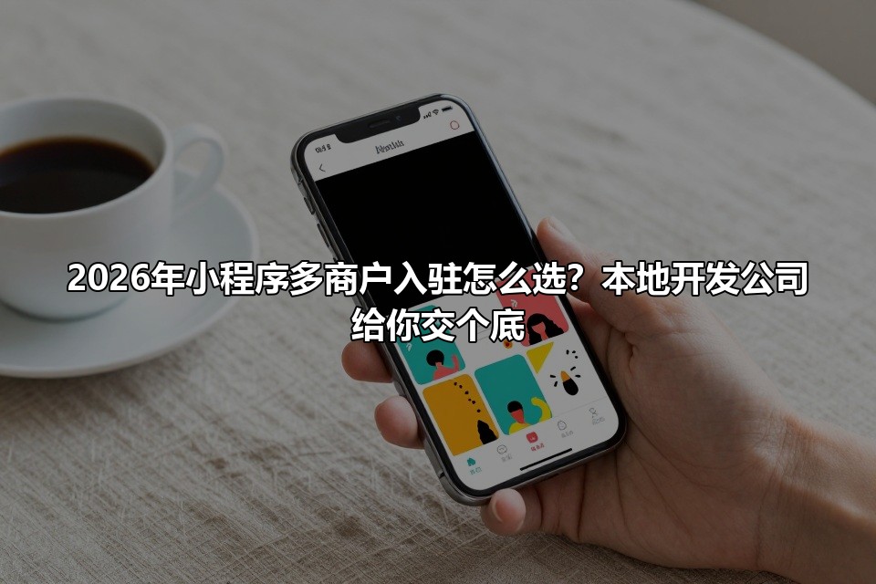2026年小程序多商户入驻怎么选?本地开发公司给你交个底