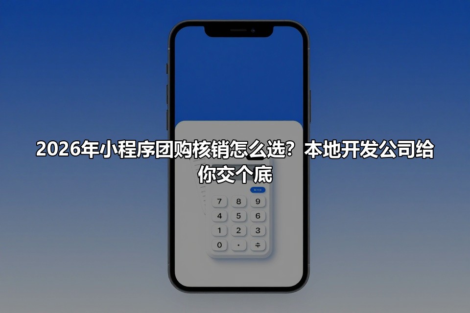 2026年小程序团购核销怎么选?本地开发公司给你交个底