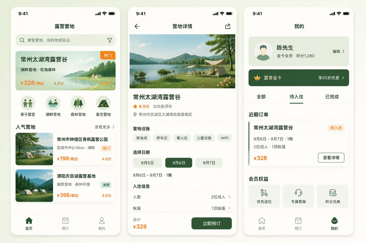 露营营地预订小程序开发案例:从电话登记到在线选位