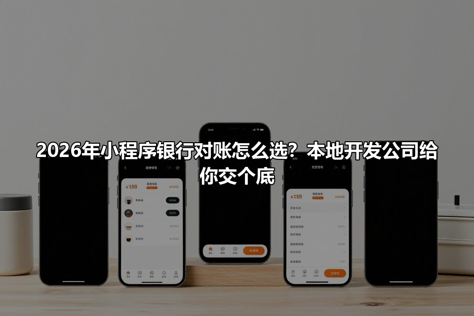 2026年小程序银行对账怎么选？本地开发公司给你交个底