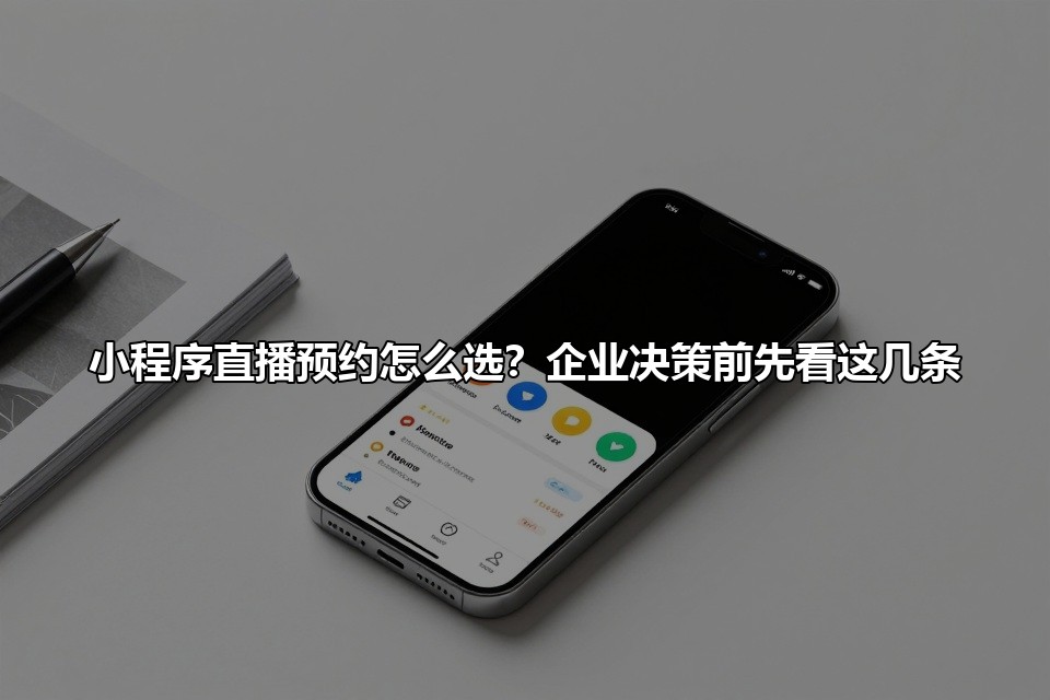 小程序直播预约怎么选？企业决策前先看这几条