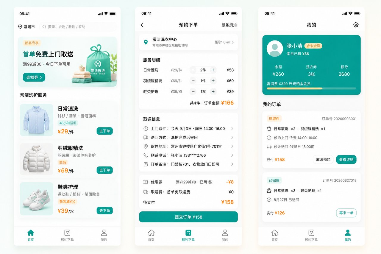 洗衣店取送服务小程序开发案例:从电话登记到配送进度线上可查