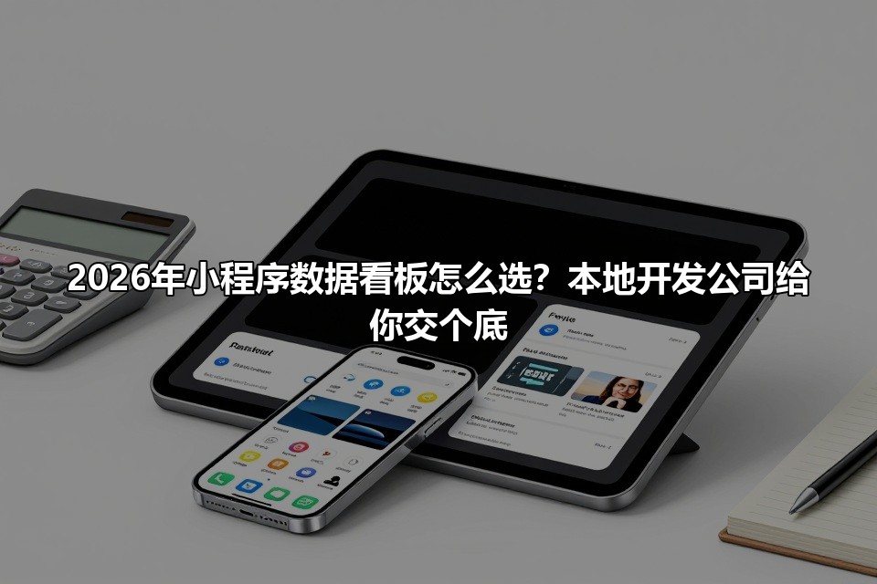 2026年小程序数据看板怎么选?本地开发公司给你交个底