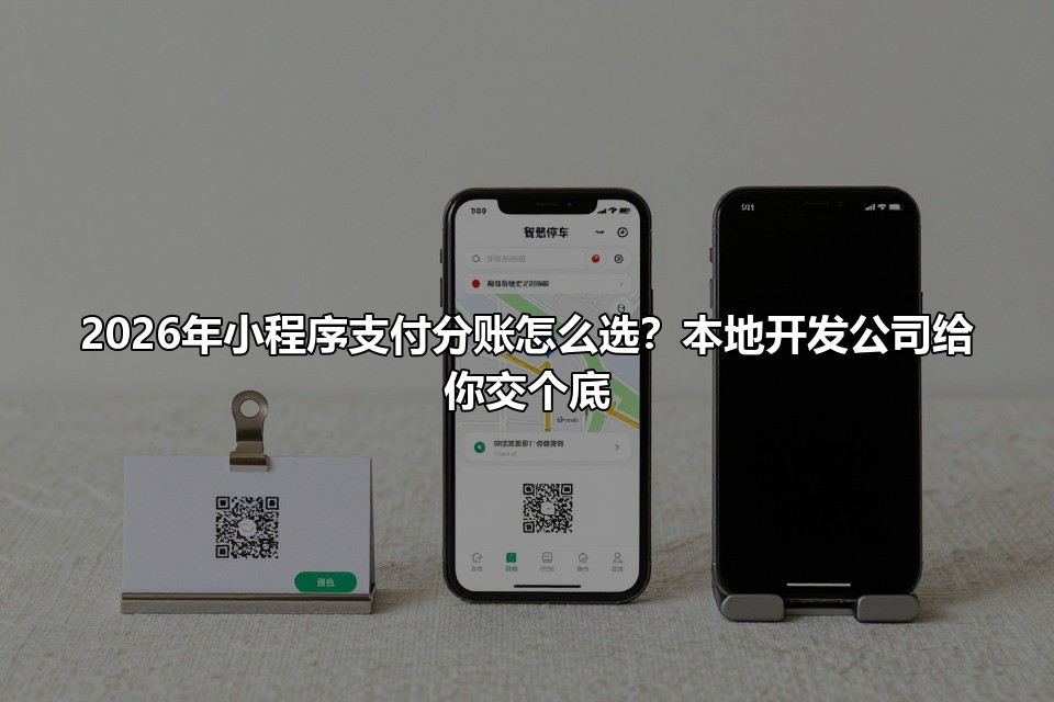 2026年小程序支付分账怎么选?本地开发公司给你交个底
