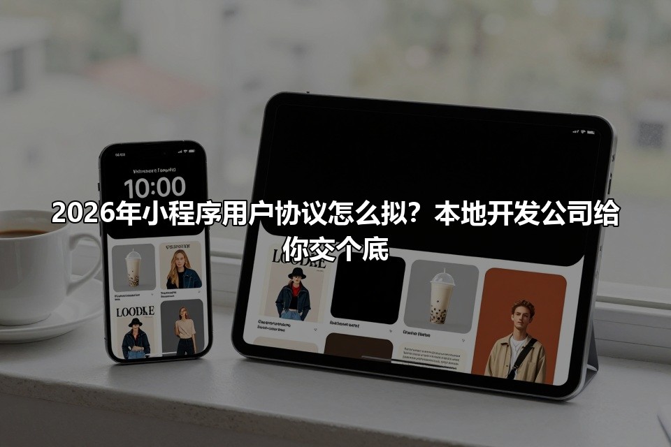 2026年小程序用户协议怎么拟?本地开发公司给你交个底