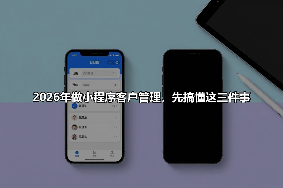 2026年做小程序客户管理，先搞懂这三件事