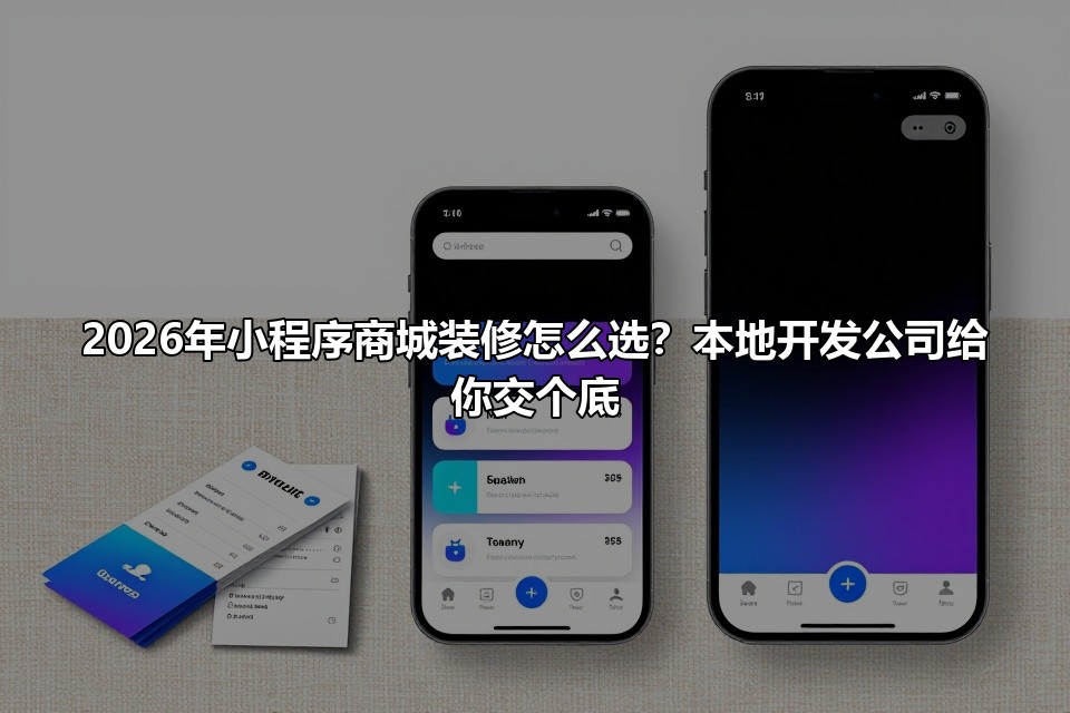 2026年小程序商城装修怎么选?本地开发公司给你交个底