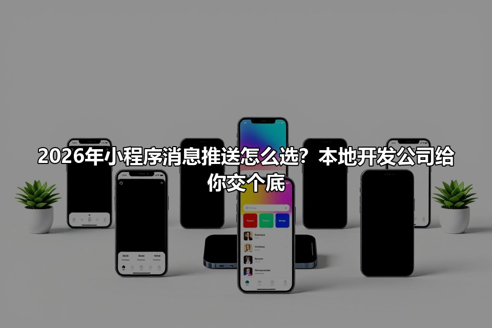 2026年小程序消息推送怎么选?本地开发公司给你交个底