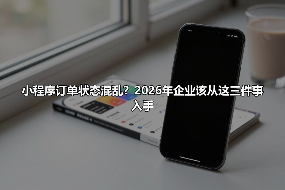 小程序订单状态混乱？2026年企业该从这三件事入手