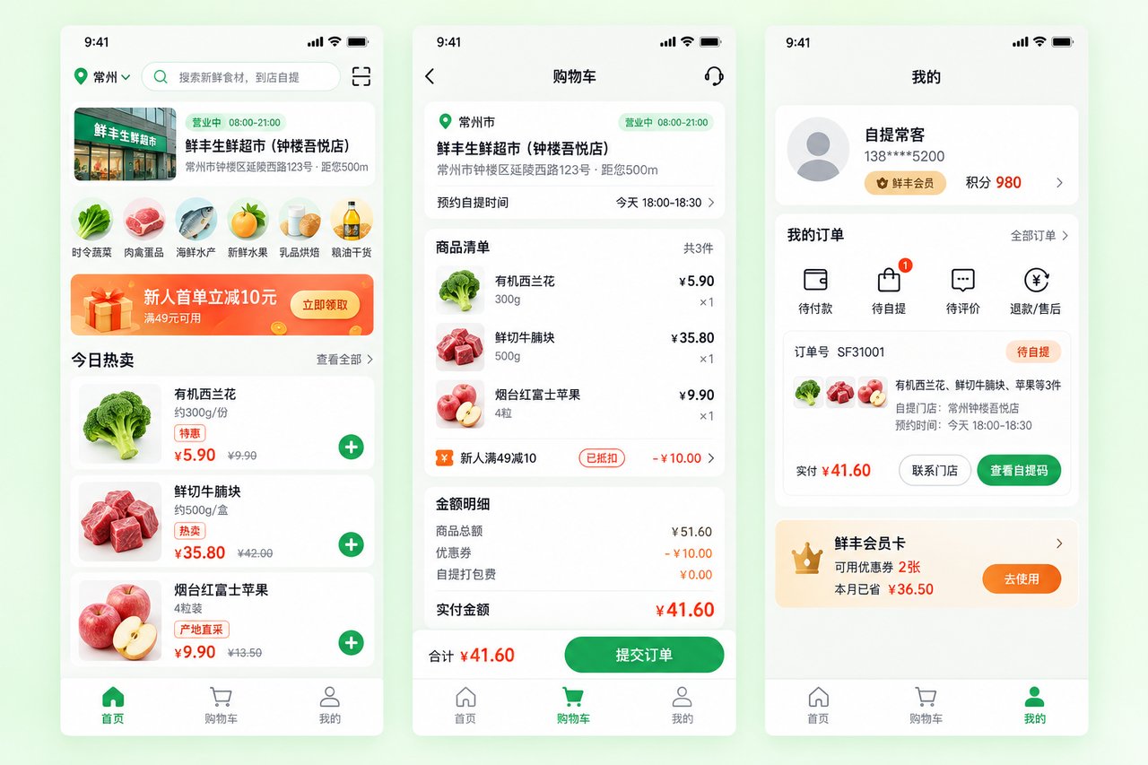 生鲜超市自提小程序开发案例:从微信群接龙到扫码核销