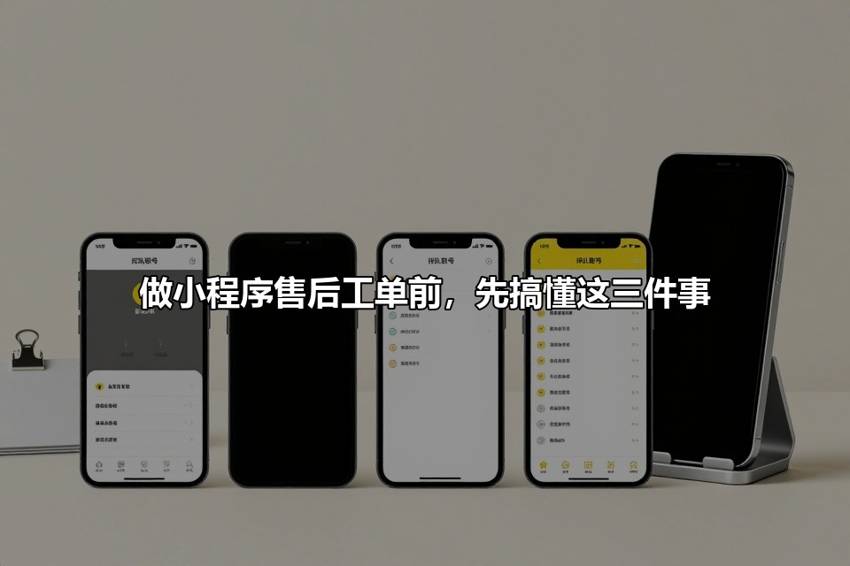 做小程序售后工单前,先搞懂这三件事