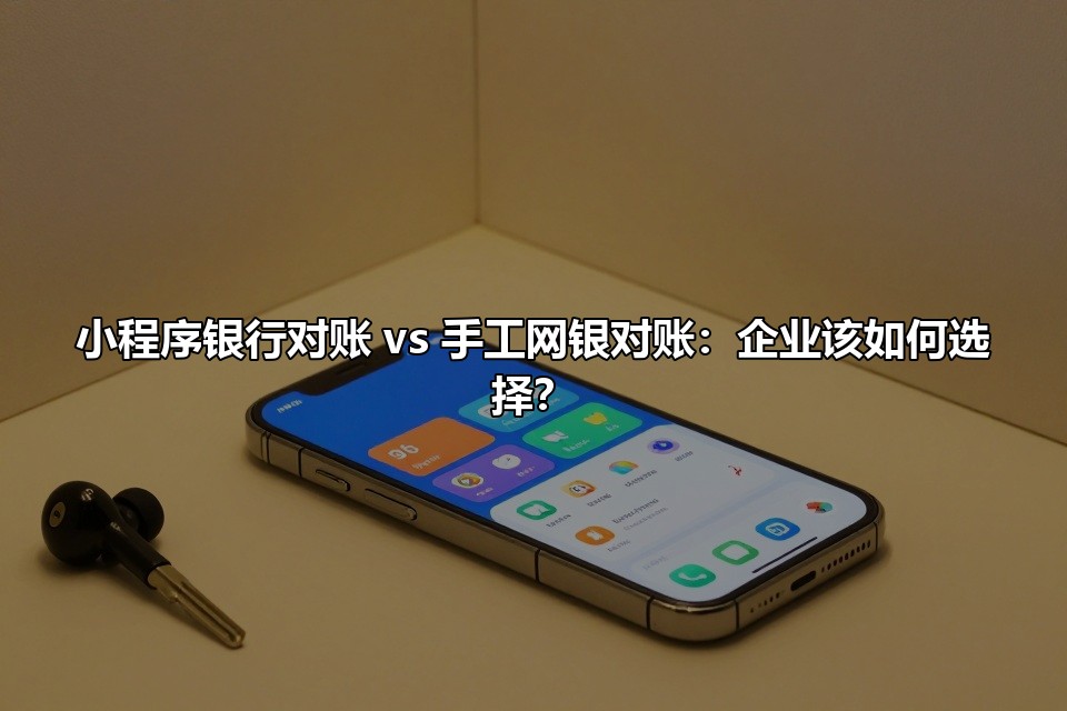 小程序银行对账 vs 手工网银对账:企业该如何选择?