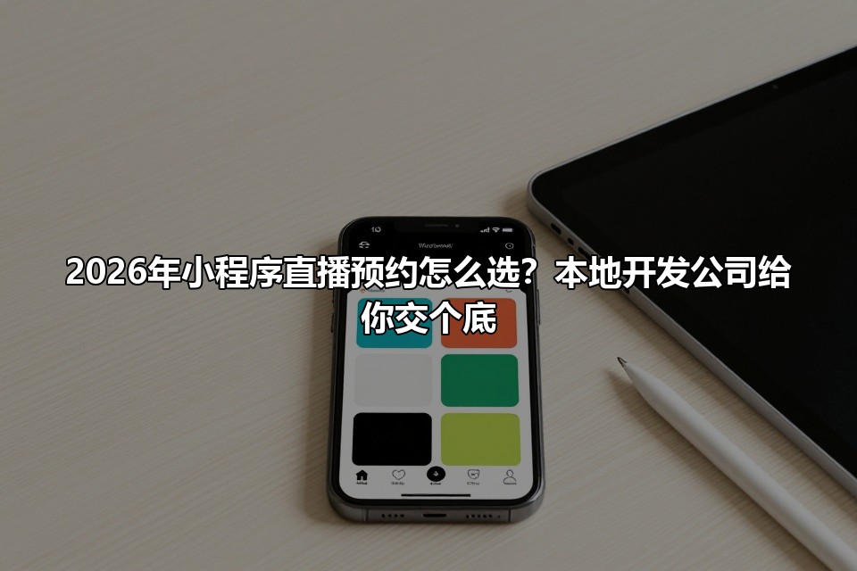 2026年小程序直播预约怎么选?本地开发公司给你交个底