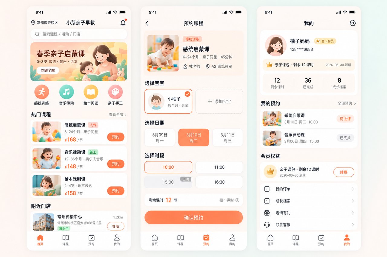 早教中心亲子课小程序开发案例:从微信群接龙到课表自动排班