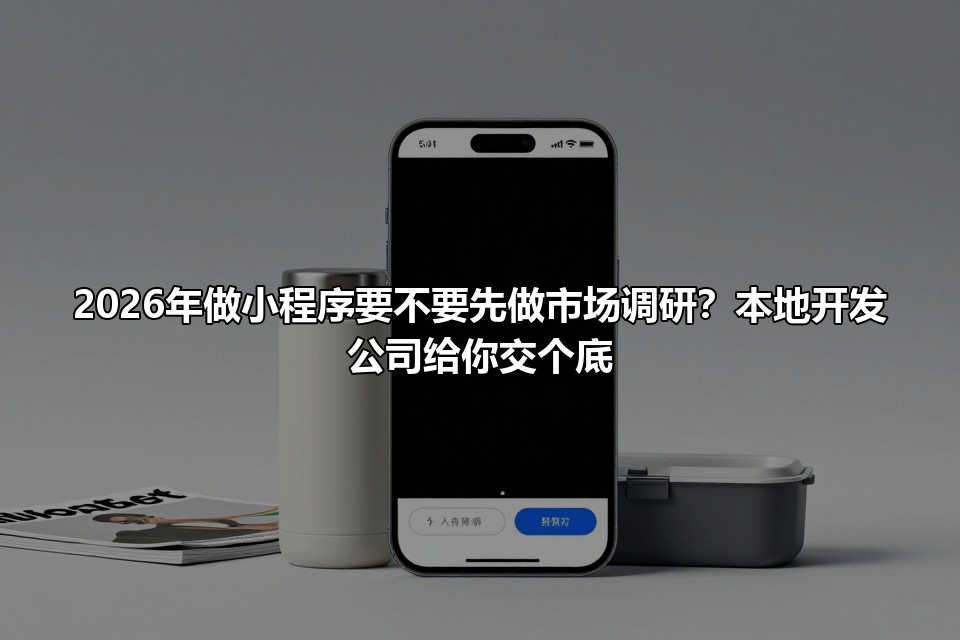 2026年做小程序要不要先做市场调研?本地开发公司给你交个底