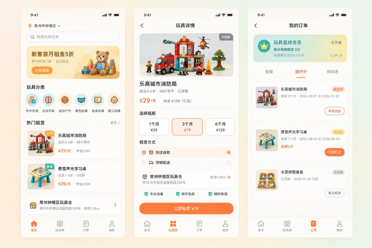 玩具店租赁小程序开发案例:从纸质台账到扫码租还计费