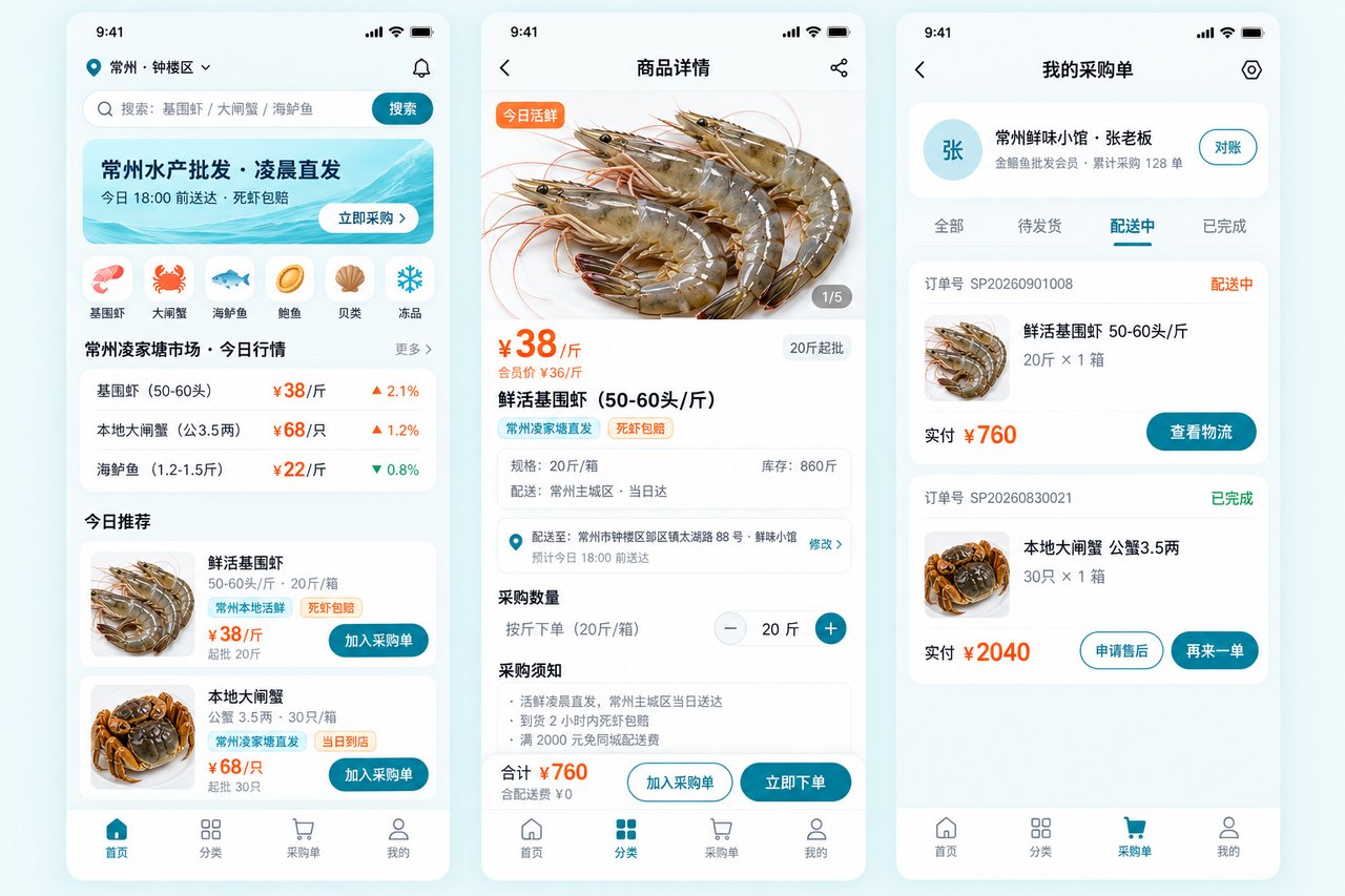 水产批发商小程序开发案例:从微信群报价接单到订单自动汇总
