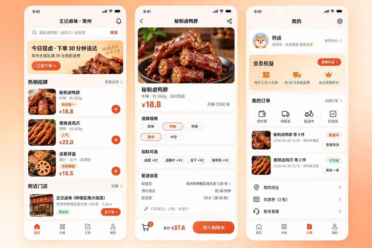 卤味店外卖对接小程序开发案例:从多平台手动接单到订单自动归集