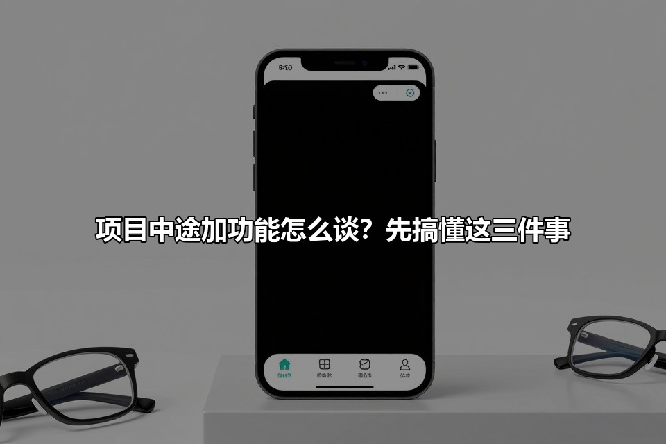 项目中途加功能怎么谈?先搞懂这三件事