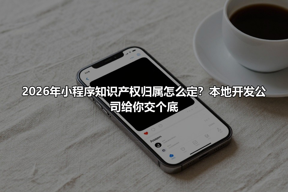 2026年小程序知识产权归属怎么定?本地开发公司给你交个底