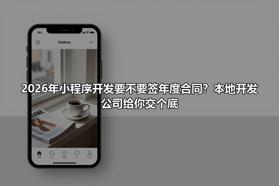 2026年小程序开发要不要签年度合同？本地开发公司给你交个底