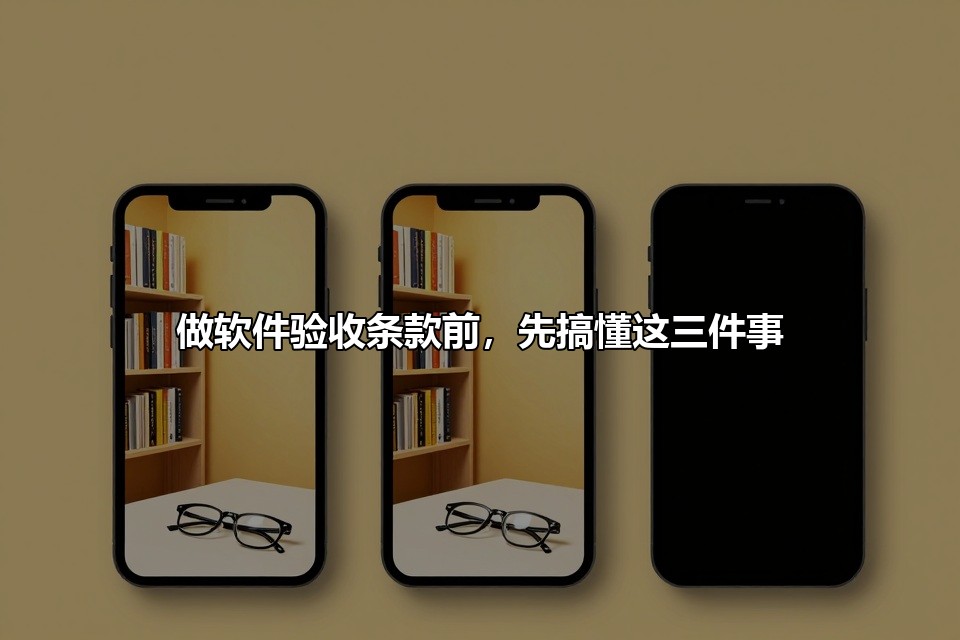 做软件验收条款前，先搞懂这三件事