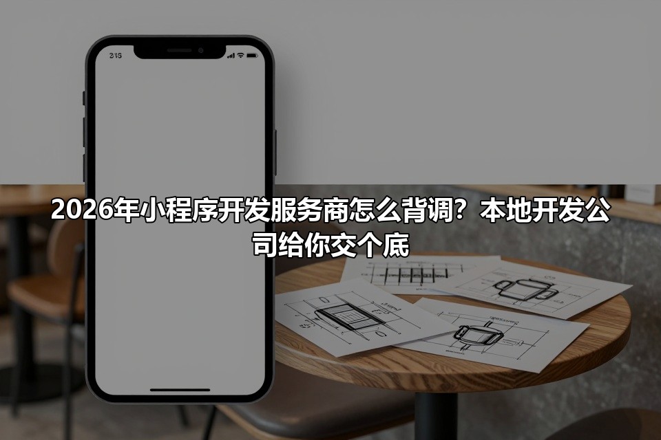 2026年小程序开发服务商怎么背调?本地开发公司给你交个底