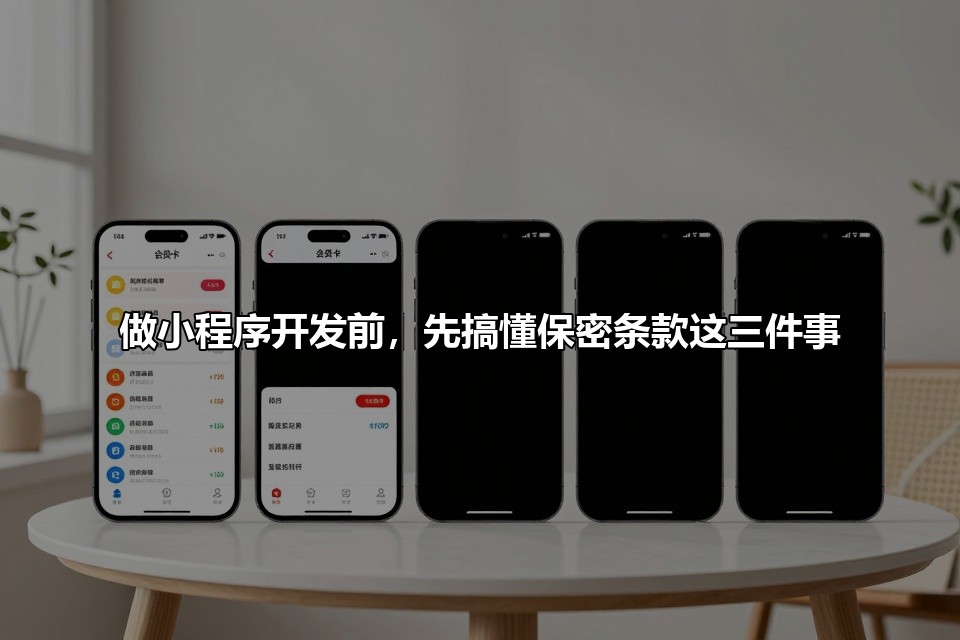 做小程序开发前,先搞懂保密条款这三件事