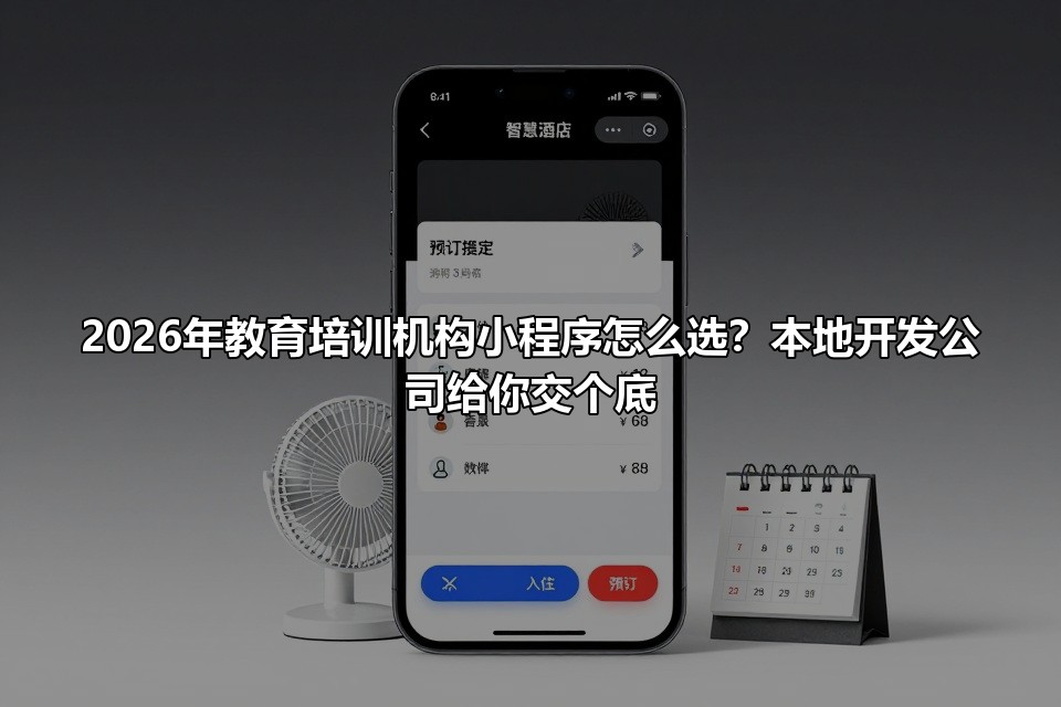 2026年教育培训机构小程序怎么选?本地开发公司给你交个底