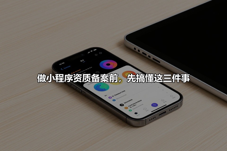 做小程序资质备案前,先搞懂这三件事