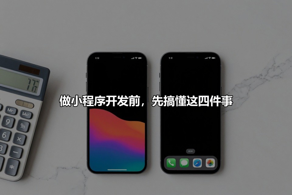 做小程序开发前,先搞懂这四件事