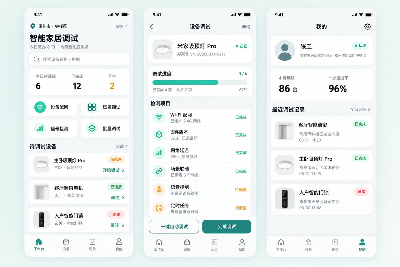 智能家居集成商调试小程序开发案例:从纸质工单到扫码即调