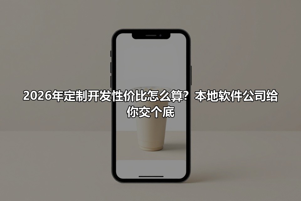 2026年定制开发性价比怎么算？本地软件公司给你交个底