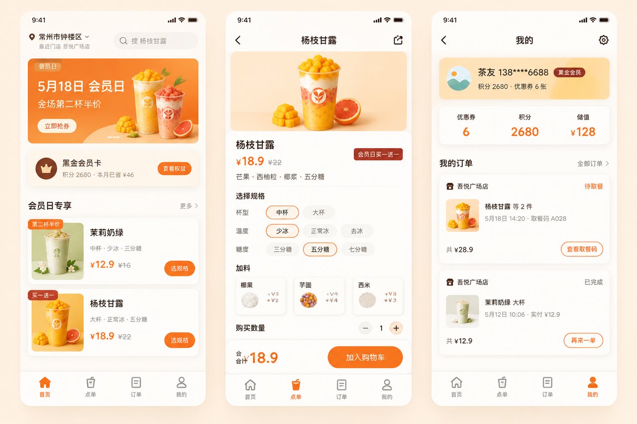 茶饮店会员日小程序开发案例：从纸质集点卡到会员日自动核销
