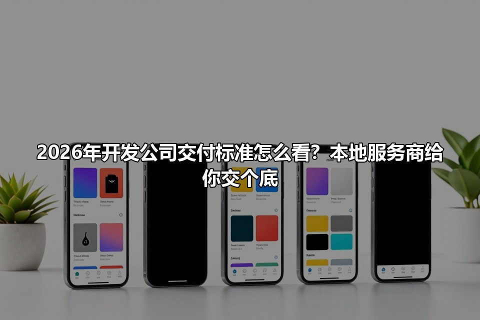 2026年开发公司交付标准怎么看？本地服务商给你交个底