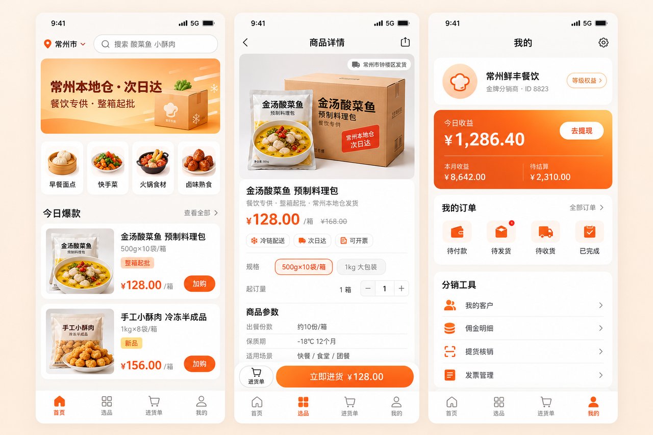 预制菜分销小程序开发案例:从微信群接龙到订单自动汇总