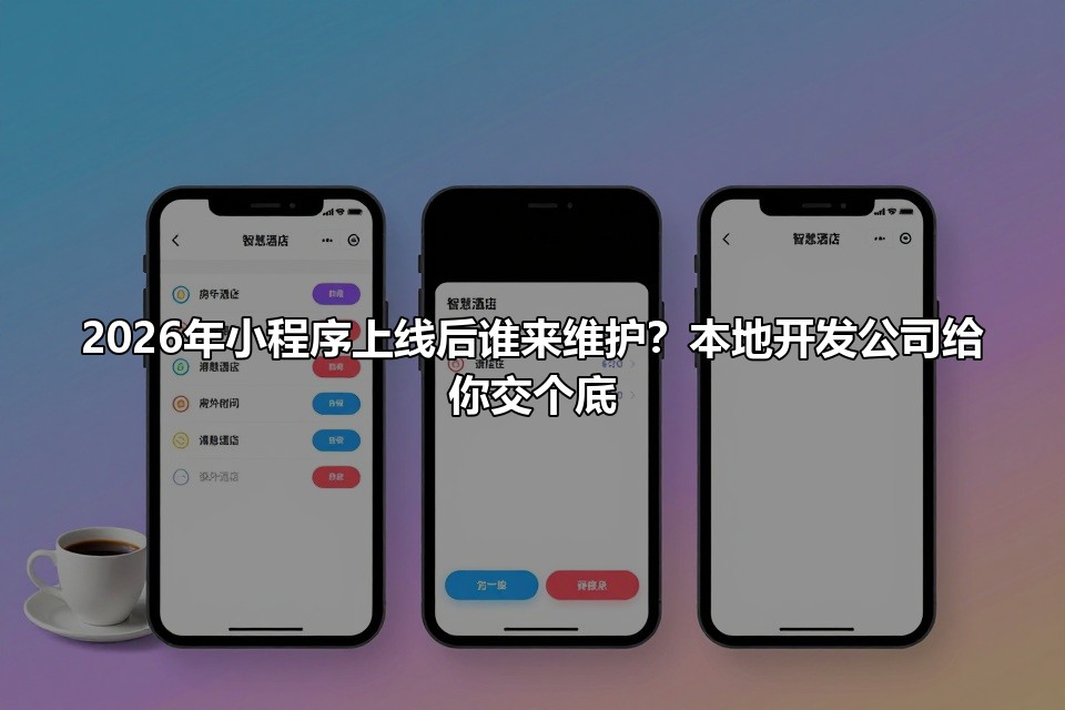 2026年小程序上线后谁来维护?本地开发公司给你交个底