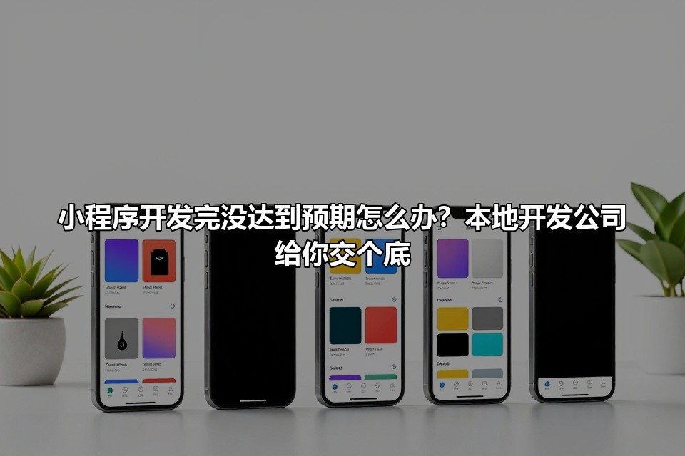 小程序开发完没达到预期怎么办?本地开发公司给你交个底