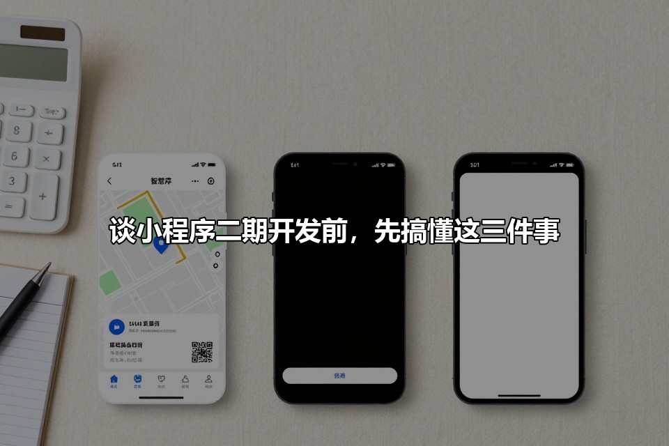 谈小程序二期开发前,先搞懂这三件事