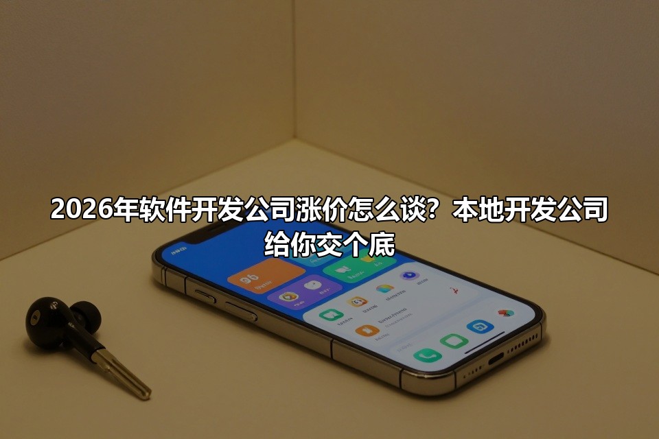2026年软件开发公司涨价怎么谈?本地开发公司给你交个底